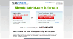 Desktop Screenshot of nhantaidatviet.com